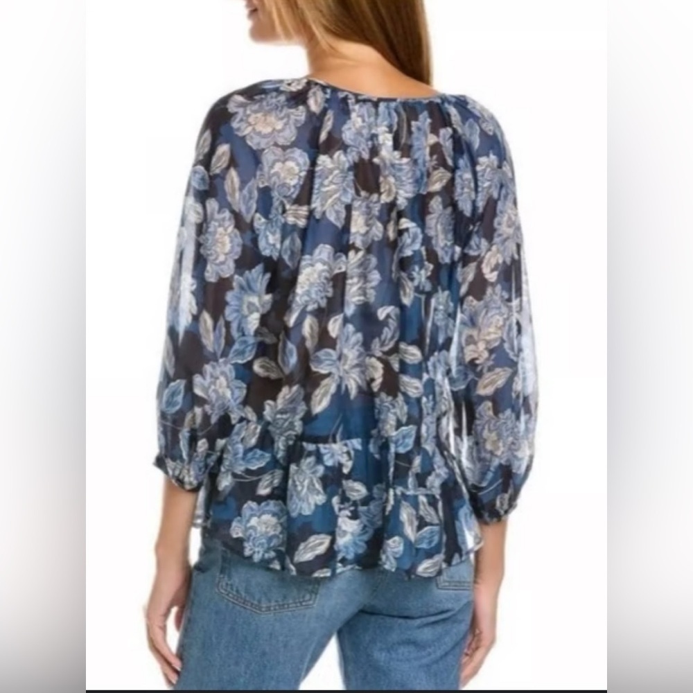 Johnny Was Nerissa Tiered Top Size Small
